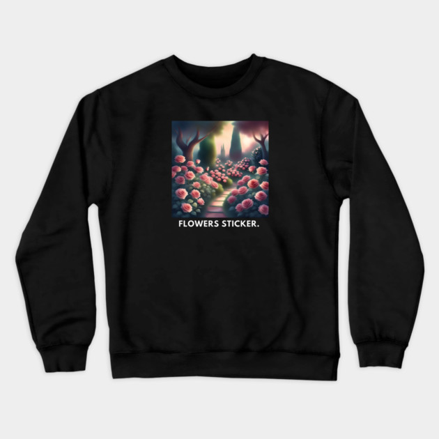 Flowers Lover Crewneck Sweatshirt by BlackMeme94