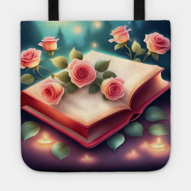 Book reading lover Tote by BlackMeme94