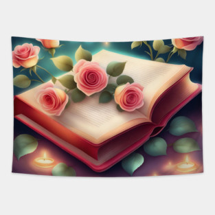 Book reading lover Tapestry