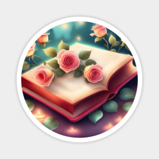 Book reading lover Magnet