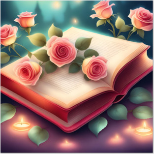 Book reading lover Posters and Art