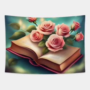 Book reading lover Tapestry
