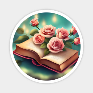 Book reading lover Magnet