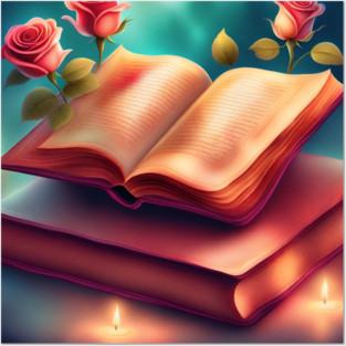 Book reading lover Posters and Art