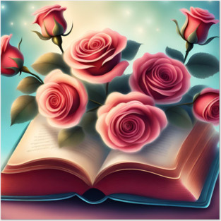 Book reading lover Posters and Art