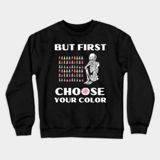 Funny Nail Tech Gift Beauty Salon Gift Crewneck Sweatshirt