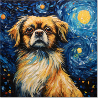 Tibetan Spaniel painting Posters and Art