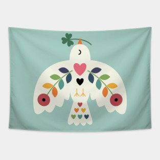 Luck Peace Love Tapestry