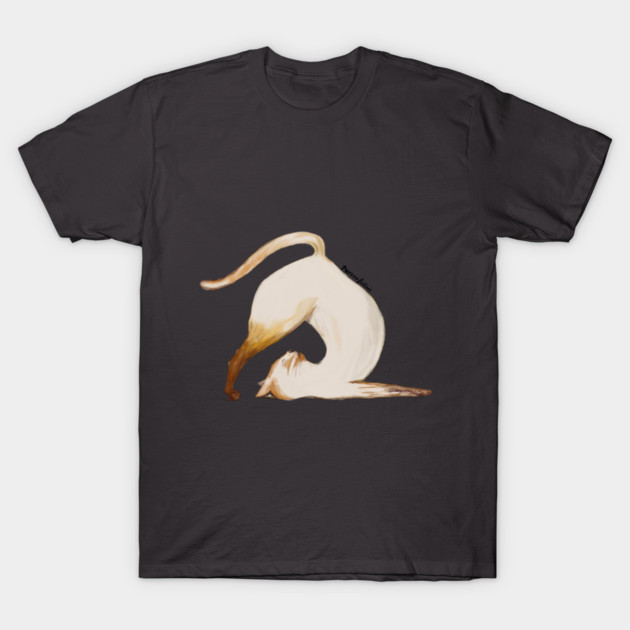 Purrrfection Yoga Cat T-Shirt by C.Code