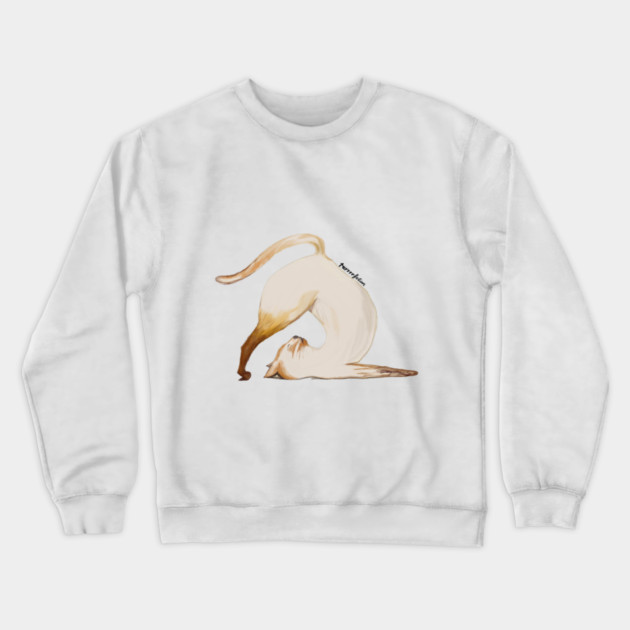 Purrrfection Yoga Cat Crewneck Sweatshirt by C.Code