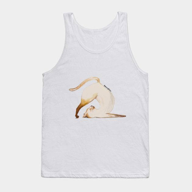 Purrrfection Yoga Cat Tank Top by C.Code