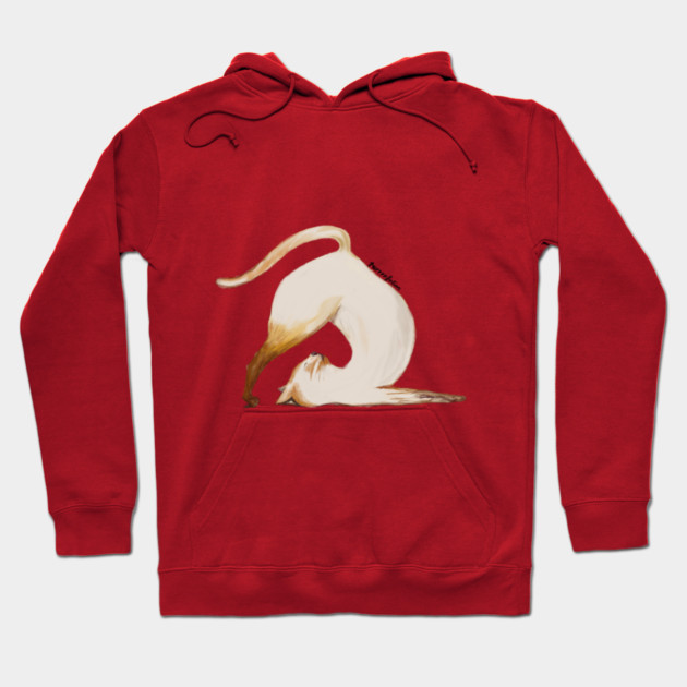 Purrrfection Yoga Cat Hoodie by C.Code