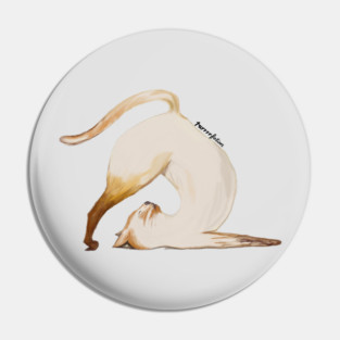 Purrrfection Yoga Cat Pin