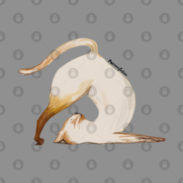 Purrrfection Yoga Cat by C.Code