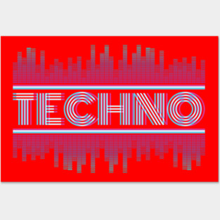 Techno Electronic Style Posters and Art