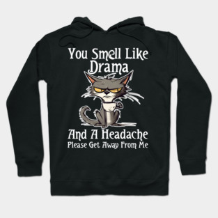 You Smell Like Drama And A Headache Please Get Away From Me Hoodie