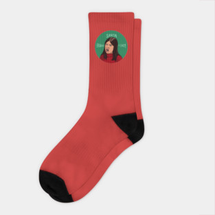 Patti Harrison ITYSL Santa Brought It Early Circle Socks