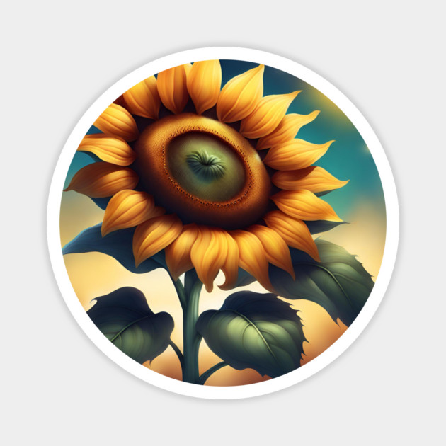 Sunflower lover Magnet by BlackMeme94