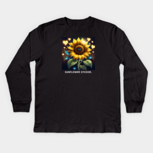 Sunflower lover Kids Long Sleeve T-Shirt