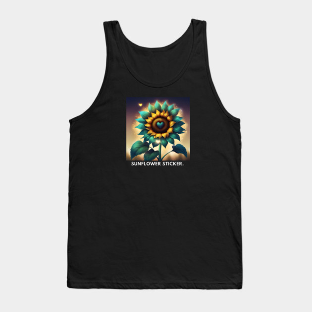 Sunflower lover Tank Top by BlackMeme94