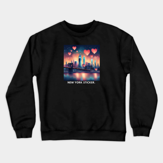 New York City Crewneck Sweatshirt by BlackMeme94