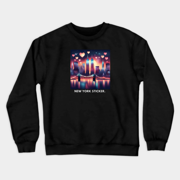 New York City Crewneck Sweatshirt by BlackMeme94