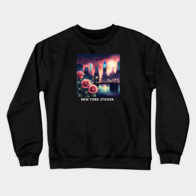 New York City Crewneck Sweatshirt by BlackMeme94