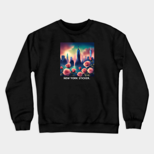 New York City Crewneck Sweatshirt by BlackMeme94