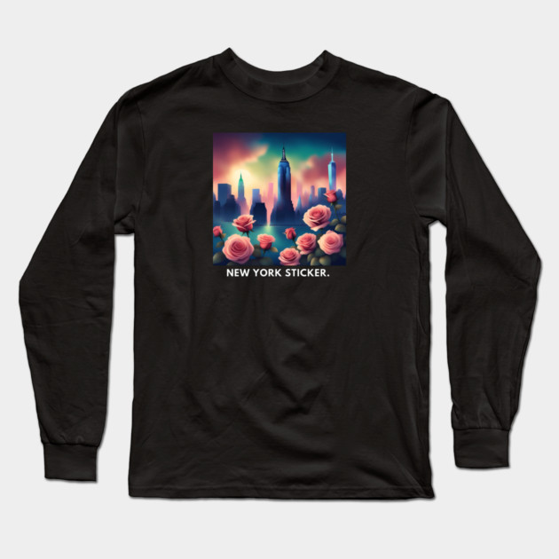 New York City Long Sleeve T-Shirt by BlackMeme94