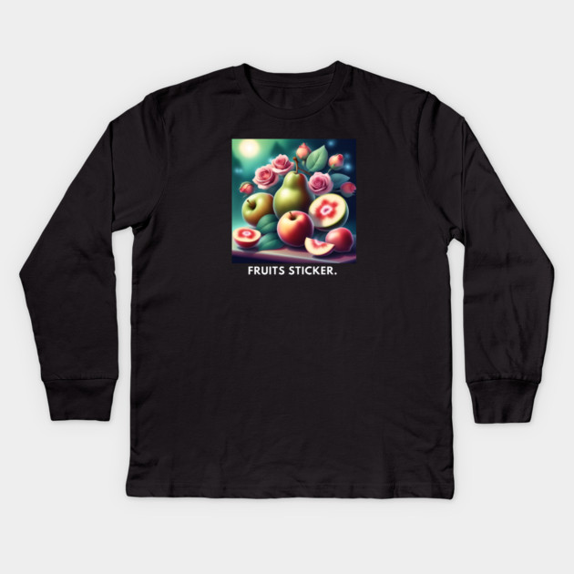 Fruit lover Kids Long Sleeve T-Shirt by BlackMeme94