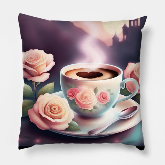 Coffee lover Gift Pillow by BlackMeme94