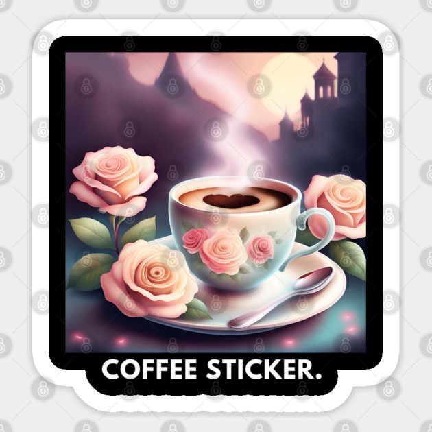Coffee lover Gift Sticker by BlackMeme94