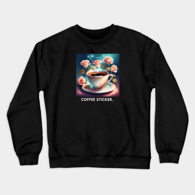 Coffee lover Gift Crewneck Sweatshirt by BlackMeme94
