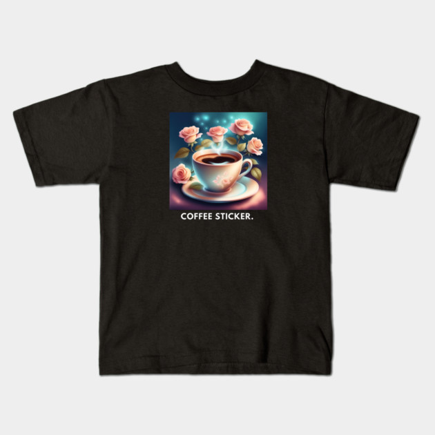 Coffee lover Gift Kids T-Shirt by BlackMeme94