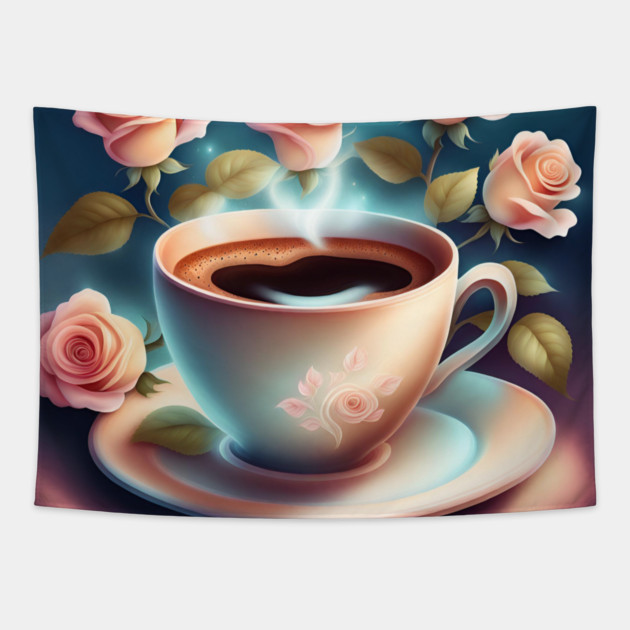 Coffee lover Gift Tapestry by BlackMeme94