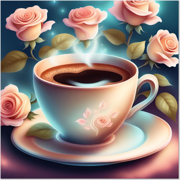 Coffee lover Gift Wall Art by BlackMeme94