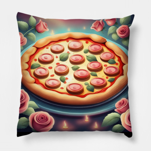 Pizza lover gift Pillow by BlackMeme94