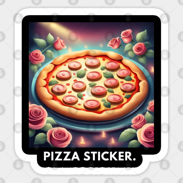 Pizza lover gift Sticker by BlackMeme94