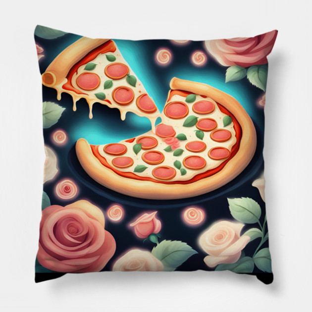 Pizza lover gift Pillow by BlackMeme94