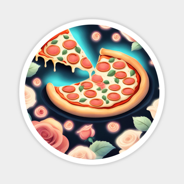 Pizza lover gift Magnet by BlackMeme94