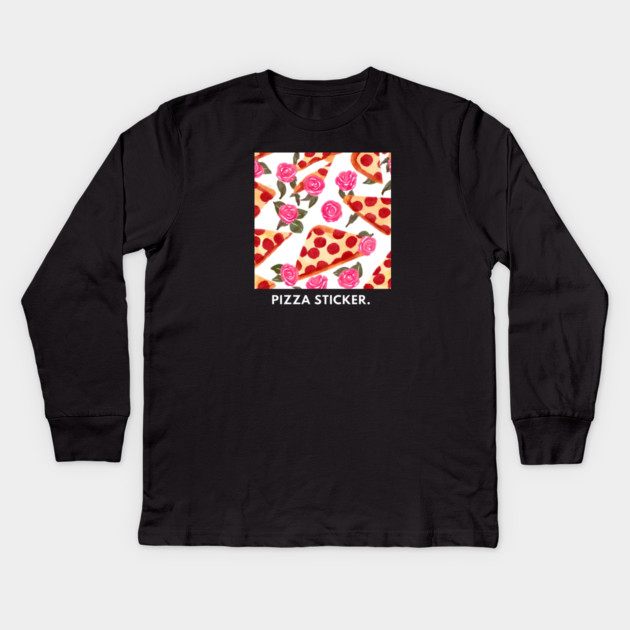 Pizza lover gift Kids Long Sleeve T-Shirt by BlackMeme94