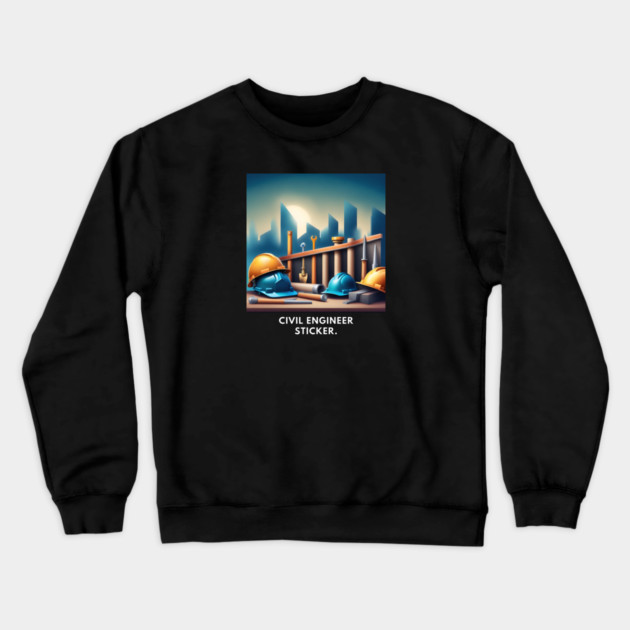 Civil engineer Crewneck Sweatshirt by BlackMeme94
