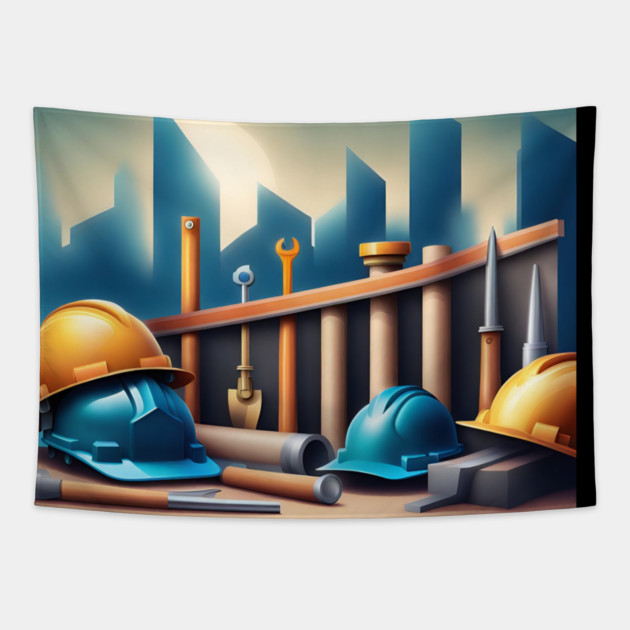 Civil engineer Tapestry by BlackMeme94