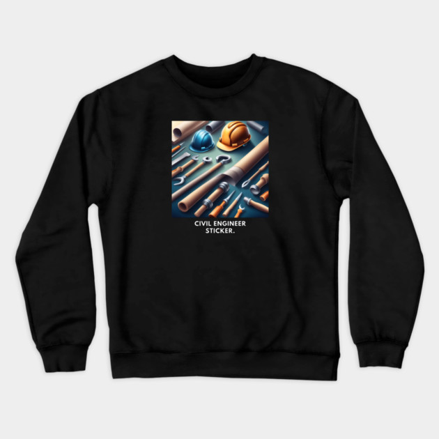 Civil engineer Crewneck Sweatshirt by BlackMeme94