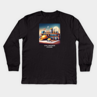 Civil engineer Kids Long Sleeve T-Shirt