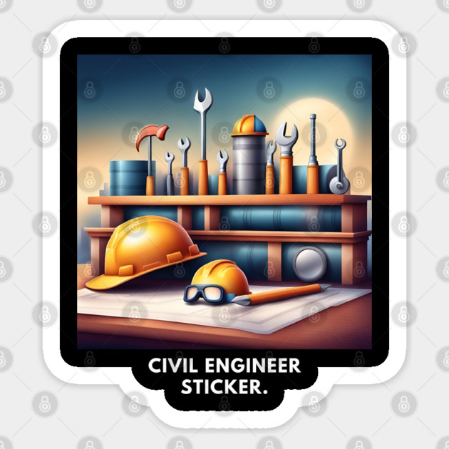 Civil engineer Sticker by BlackMeme94
