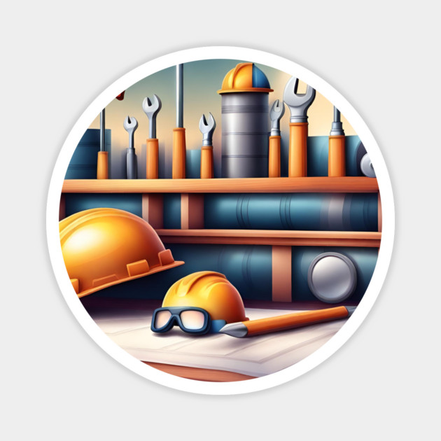Civil engineer Magnet by BlackMeme94