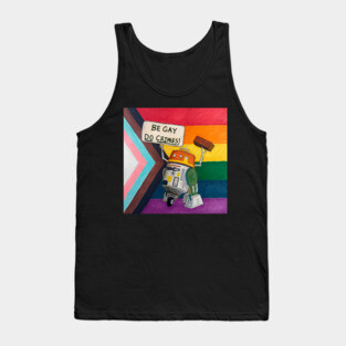 Antifa Pride Robot Tank Top