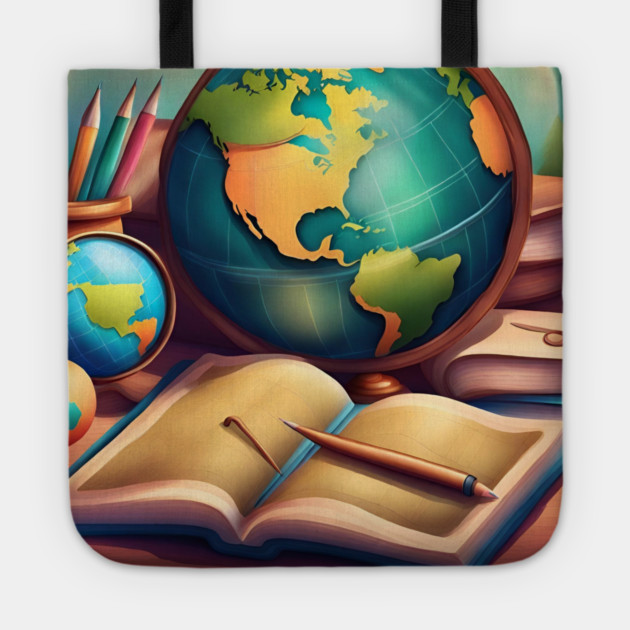 Geography Teacher Tote by BlackMeme94