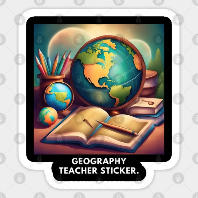 Geography Teacher Sticker by BlackMeme94